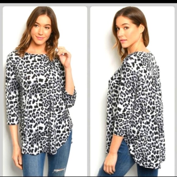 Animal Print Top - Picture 1 of 3